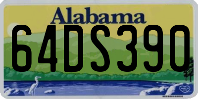 AL license plate 64DS390