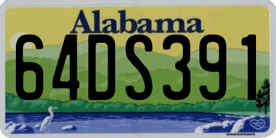AL license plate 64DS391