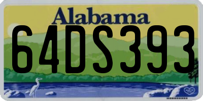 AL license plate 64DS393