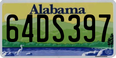 AL license plate 64DS397