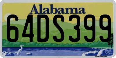 AL license plate 64DS399