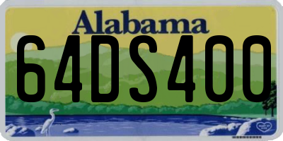 AL license plate 64DS400