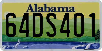 AL license plate 64DS401