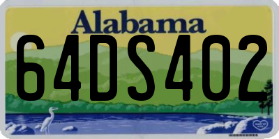 AL license plate 64DS402