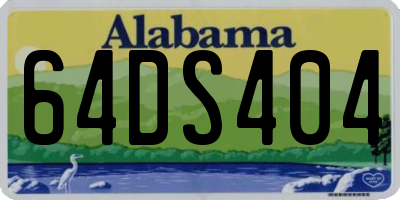 AL license plate 64DS404
