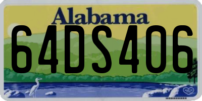 AL license plate 64DS406