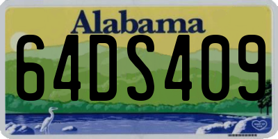 AL license plate 64DS409