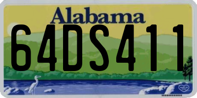 AL license plate 64DS411