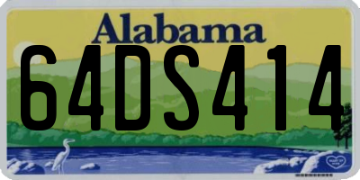 AL license plate 64DS414