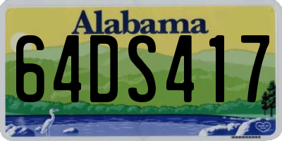 AL license plate 64DS417