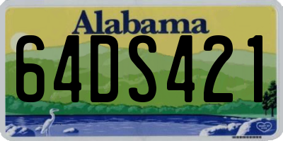 AL license plate 64DS421