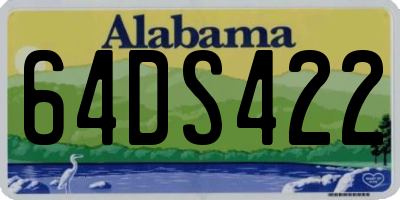 AL license plate 64DS422