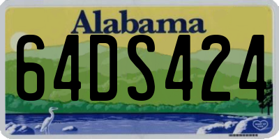 AL license plate 64DS424