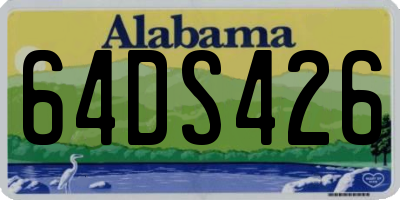 AL license plate 64DS426