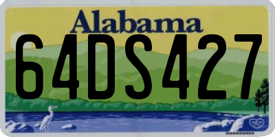 AL license plate 64DS427