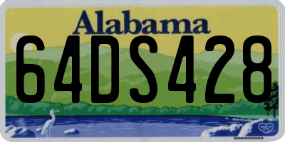 AL license plate 64DS428