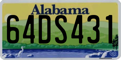 AL license plate 64DS431