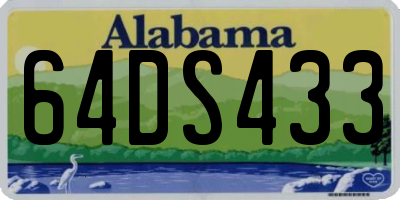 AL license plate 64DS433