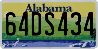 AL license plate 64DS434