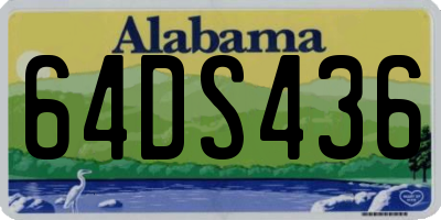 AL license plate 64DS436