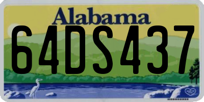 AL license plate 64DS437