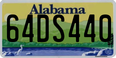 AL license plate 64DS440