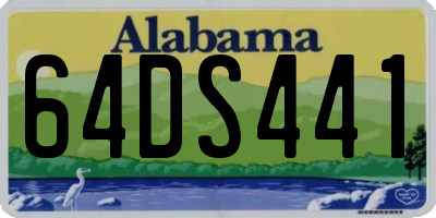 AL license plate 64DS441