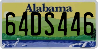 AL license plate 64DS446