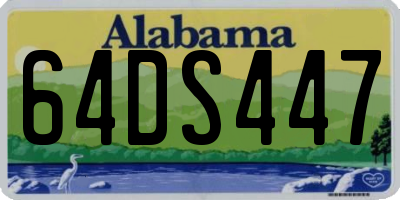 AL license plate 64DS447