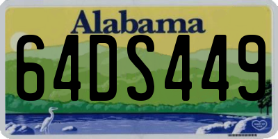 AL license plate 64DS449