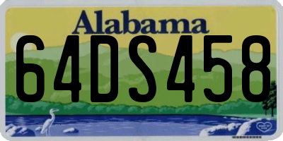 AL license plate 64DS458