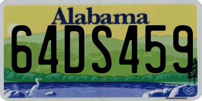 AL license plate 64DS459