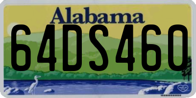 AL license plate 64DS460