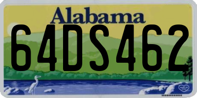 AL license plate 64DS462