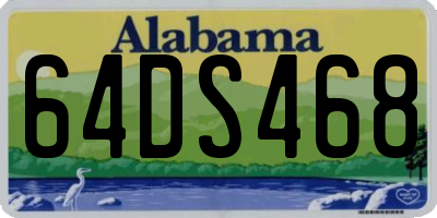 AL license plate 64DS468