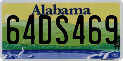 AL license plate 64DS469