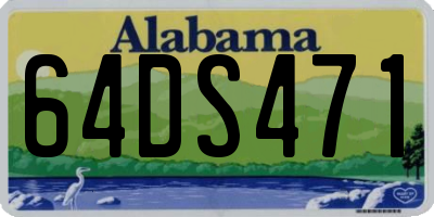 AL license plate 64DS471
