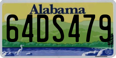 AL license plate 64DS479