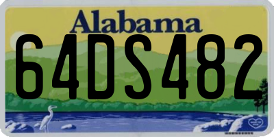 AL license plate 64DS482