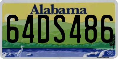 AL license plate 64DS486