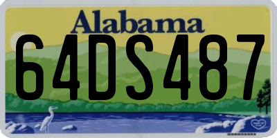 AL license plate 64DS487