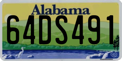 AL license plate 64DS491