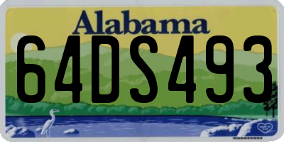 AL license plate 64DS493