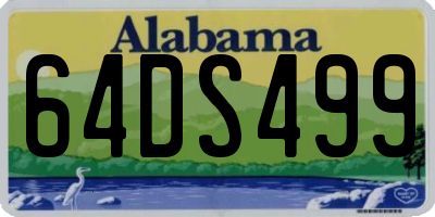 AL license plate 64DS499