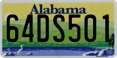 AL license plate 64DS501