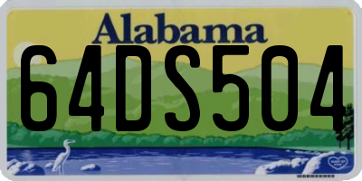 AL license plate 64DS504