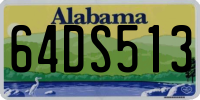 AL license plate 64DS513