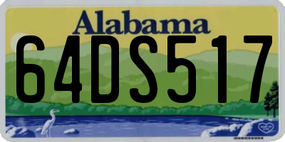 AL license plate 64DS517