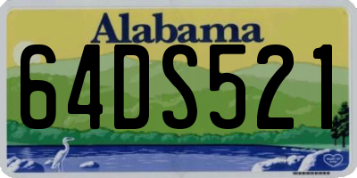 AL license plate 64DS521