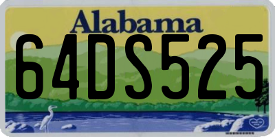 AL license plate 64DS525
